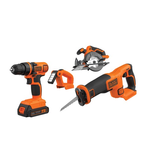 20V MAX* Lithium Ion 4 Tool Combo Kit Drill/Driver, Circular Saw