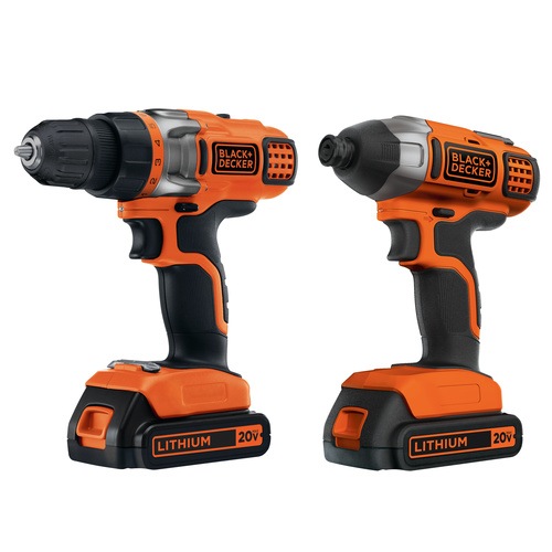 20V MAX Cordless Drill & Cordless Impact Driver Combo BLACK+DECKER