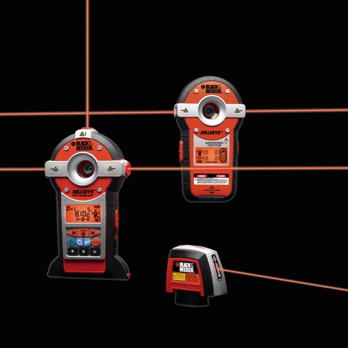 BullsEye® Auto Leveling Laser with Stud Sensor BDL190S BLACK+DECKER