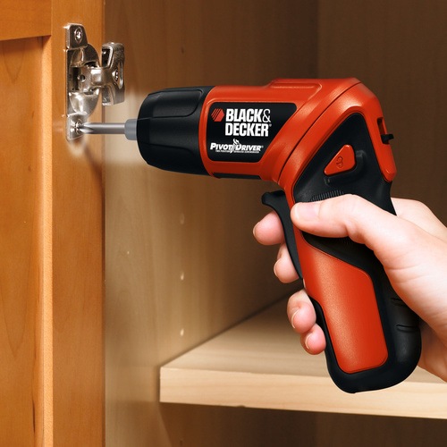 Black and Decker - PIVOTDRIVER Rechargeable Screwdriver - PD400LG
