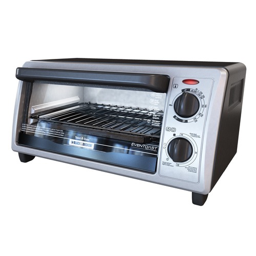 Black and Decker - 4Slice Countertop Convection Toaster Oven - TO1322SBD
