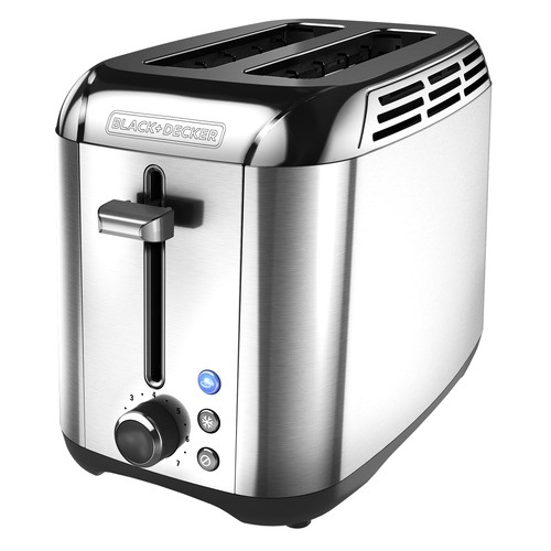 Black and Decker - 2Slice Toaster Rapid Toast Stainless Steel TR3500SD - TR3500SD