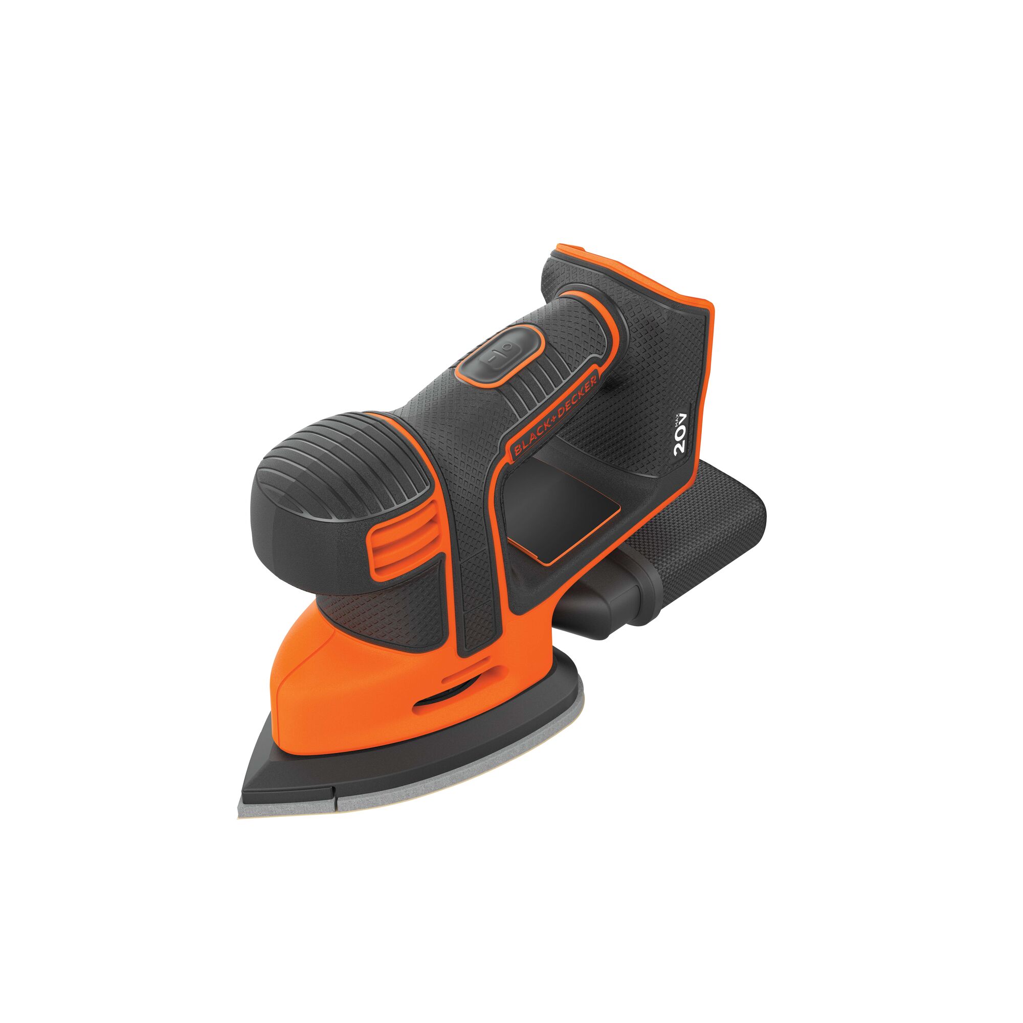 Cordless sander with clearance battery and charger