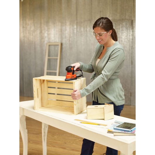 BLACK+DECKER MOUSE Detail Sander, 1.2 Amp, Corded (BDEMS600)