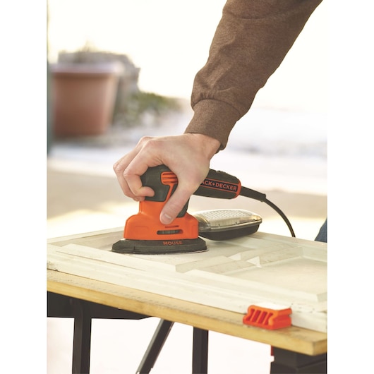 BLACK+DECKER MOUSE Detail Sander, 1.2 Amp, Corded (BDEMS600)
