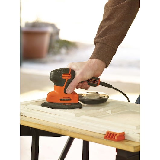 BLACK+DECKER MOUSE Detail Sander, 1.2 Amp, Corded (BDEMS600)