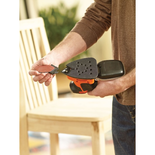 BLACK+DECKER MOUSE Detail Sander, 1.2 Amp, Corded (BDEMS600)