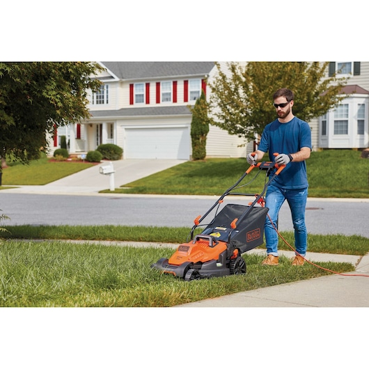 17 in. 12 Amp Electric Lawn Mower With Comfort Grip Handle