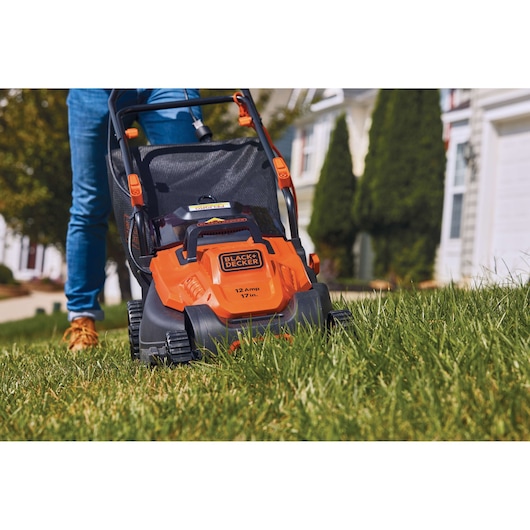 17 in. 12 Amp Electric Lawn Mower With Comfort Grip Handle