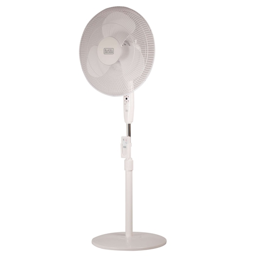 16 In. Stand Fan With Remote (White)