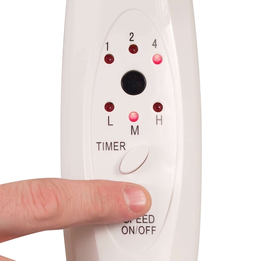 16 In. Stand Fan With Remote (White)
