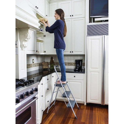 3-Step 225 lb. Type II Steel Step Stool