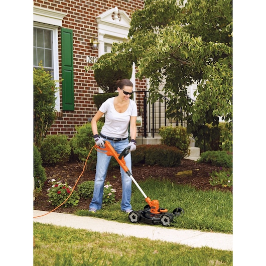 12 in. 6.5 Amp Electric 3-in-1 Compact Mower